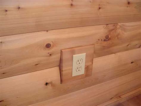 wooden electric box|log home electrical boxes.